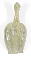 Takealook Temela, Untitled - Bird, 1990, green stone carving