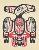 Robert Davidson, Thunderbird, 1970, colour silkscreen on paper