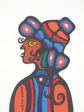 Norval Morrisseau, Untitled - Shaman's Apprentice, colour lithograph on paper