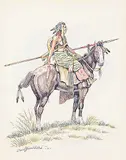 Gerald T. Tailfeathers, Untitled - The Hunter