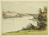 Caroline Armington, Eden Howe From Invermere, Canada, 1911, colour etching on paper