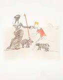 Pastorale #G113/125 by Salvador Dalí, colour etching and aquatint on paper, sold Nov 2014