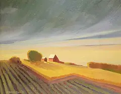 Meredith Evans, Untitled - New Norway, 1974, oil on canvas