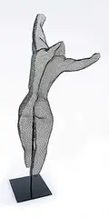 Tom Hardy, Untitled - Nude Figure, wire mesh sculpture