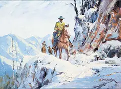 Phil Kooser, Snow Country, oil on wood board