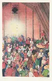William Kurelek, Untitled - Barn Dance #172/300, 1974, photolithographic reproduction on paper