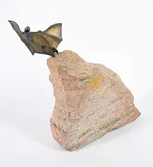 Arno Lukas, Untitled - Icarus Taking Flight, stone and bronze