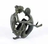 Almuth Lütkenhaus, Untitled - Rocking and Rolling, bronze sculpture