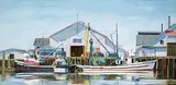 William McMurray, Steveston, 1982, acrylic on wood board