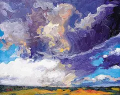 Dark Clouds are Beautiful I by Shelley McMillan, oil on canvas, sold Nov 2014