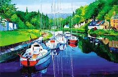 Alex Pauker, Petite Harbour, 2004, acrylic on canvas