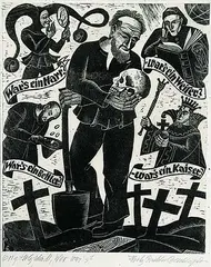 Untitled - Various Choices by Fritz Richter, wood block on paper, sold Nov 2014