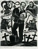 Fritz Richter, Untitled - Various Choices, wood block on paper