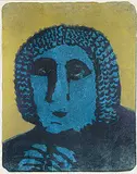 Blue Sphinx #13/24 by John Harold Thomas Snow, colour lithograph on paper, sold Nov 2014