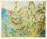 Frederick Varley, Tree Pattern, Kootenay Lake, B.C., photolithographic reproduction on paper