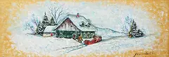 Yvonne Bolduc, Untitled - Arriving Home, oil on wood panel