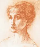 John Howard Gould, Portrait of Inge, 1985, conte on paper