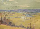 James Henderson, Untitled - Qu'Appelle Valley, oil on canvas board