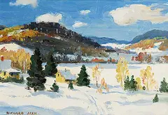 Richard Jack, In the Laurentians 1946, 1946, oil on wood board