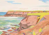 Cavendish Bay, P.E.I. by Illingworth Kerr, 1975, oil on wood board, sold Nov 2014
