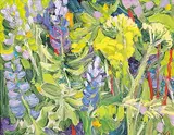 Untitled - Wildflowers by Illingworth Kerr, 1975, oil on wood board, sold Nov 2014