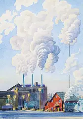 Ernest Friedrich Lindner, Smoke Pattern, 1941, watercolour on paper