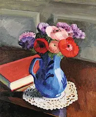 John Goodwin Lyman, Anemones, oil on canvas