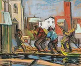 Henri Leopold Masson, Untitled - Raftsmen