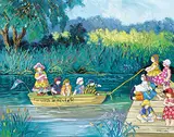 Pauline Thibodeau Paquin, A bon pont, 1995, acrylic on canvas