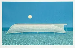 John Christopher Pratt, A Boat and the Moon #33/100, 1991, colour silkscreen on paper
