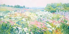 Helen Rogak, Daisies, 1991, oil on canvas