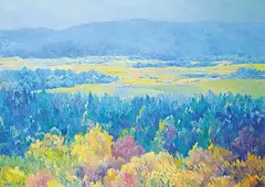 Helen Rogak, Mount Newton, 1995, oil on canvas