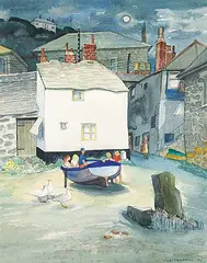 Jack Shadbolt, Untitled - English Village, 1945, 1945, watercolour on paper