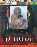 Jane Ash Poitras, Fetish Child, 1998, mixed media on canvas