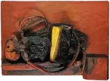 Gordon Rayner, Pot Luck, 1984, mixed media assemblage on wood