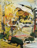Harold Town, Untitled - Composition 4 '56, 1956, oil on wood board