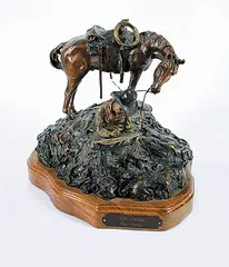 Dan Huber, The Critic #A/P 2/10, 1984, bronze sculpture