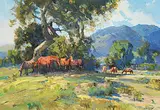Jack Elmo King, Untitled - Grazing Horses