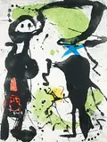 Joan Miró, Grans Rupestres V #8/30, 1979, colour etching and aquatint on paper