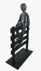 Gene Logan, Untitled - Jimmy Brown, welded steel sculpture