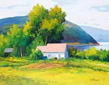 Christian Bergeron, ...de Charlevoix, acrylic on canvas