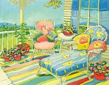 Sherril Chase, Lazy Afternoon, oil on wood board