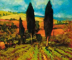 Philip Craig, Barking Dog, Brudon, 1977, oil on canvas