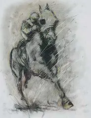 Jane Everett, Far Turn IX, 2006, graphite on paper