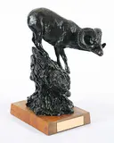 Joe Halko, Untitled - Bighorn #9/12, 1975, bronze sculpture