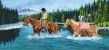 Donna King, Hitchin' A Ride, 2008, oil on wood board
