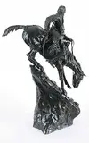 Frederic Sackrider - After Remington, Untitled - Mountain Man #14/100, bronze sculpture