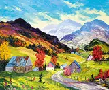 Guy Roy, Untitled - Colour in the Mountains, oil on canvas