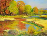 Adam Sherriff Scott, Rigaud River P.Q., oil on canvas