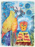 Pat Strakowski, Alien Tour, 1989, mixed media on paper